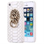 Snakeskin leather cover 5 / 5S / SE - White